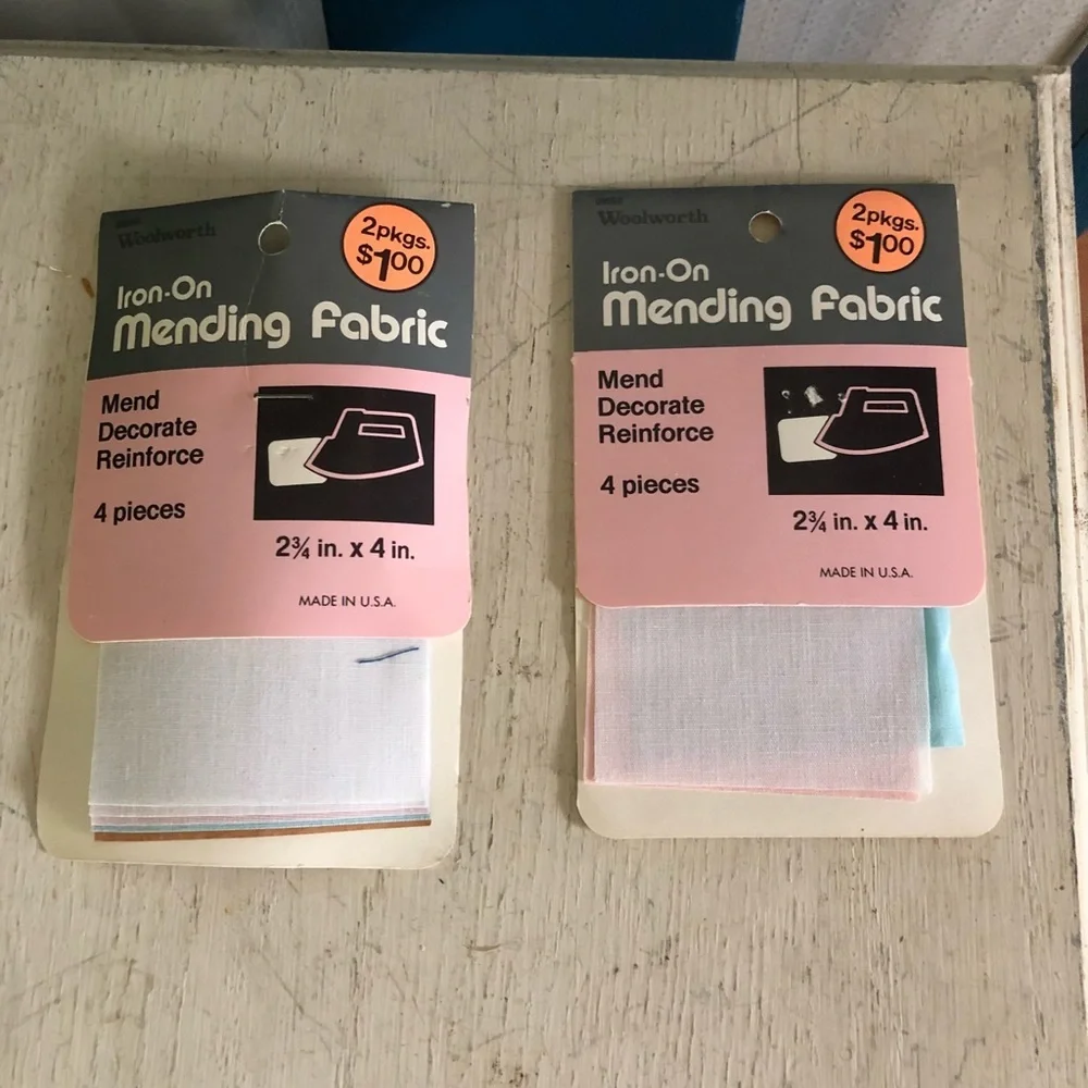 Vintage Iron-On Mending Fabric